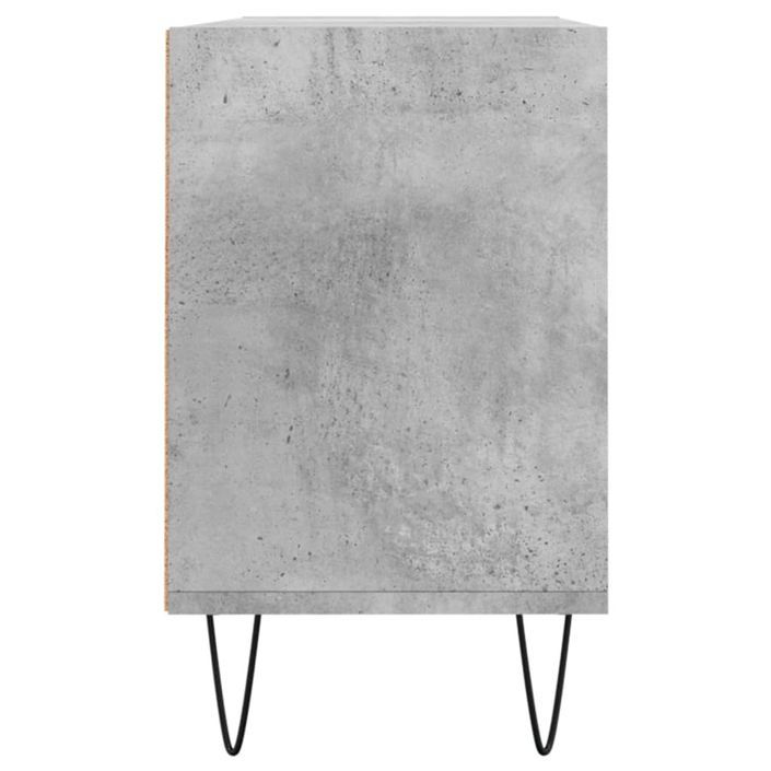 Meuble TV gris béton 103,5x30x50 cm bois d'ingénierie - Photo n°5