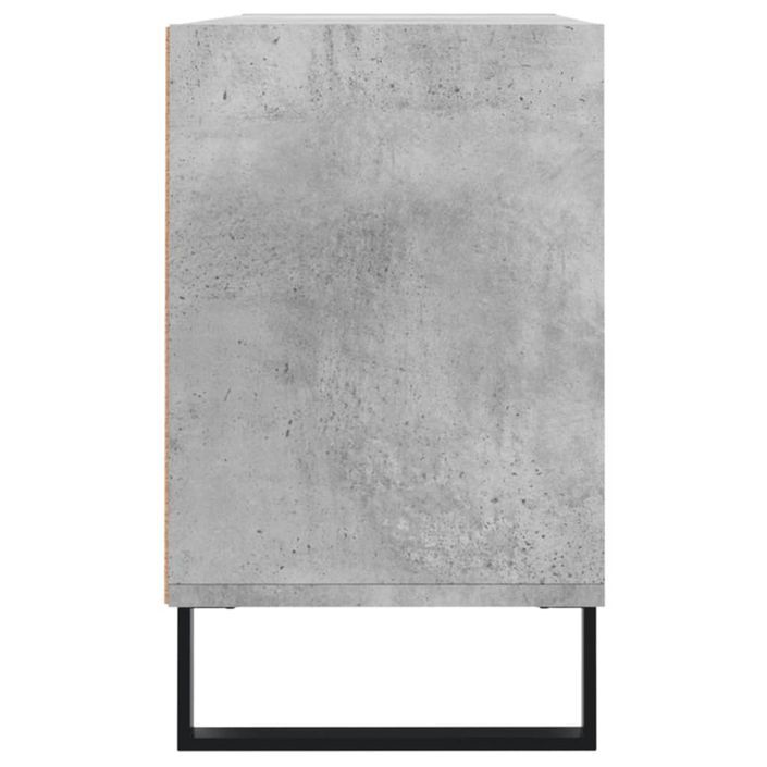 Meuble TV gris béton 103,5x30x50 cm bois d'ingénierie - Photo n°5