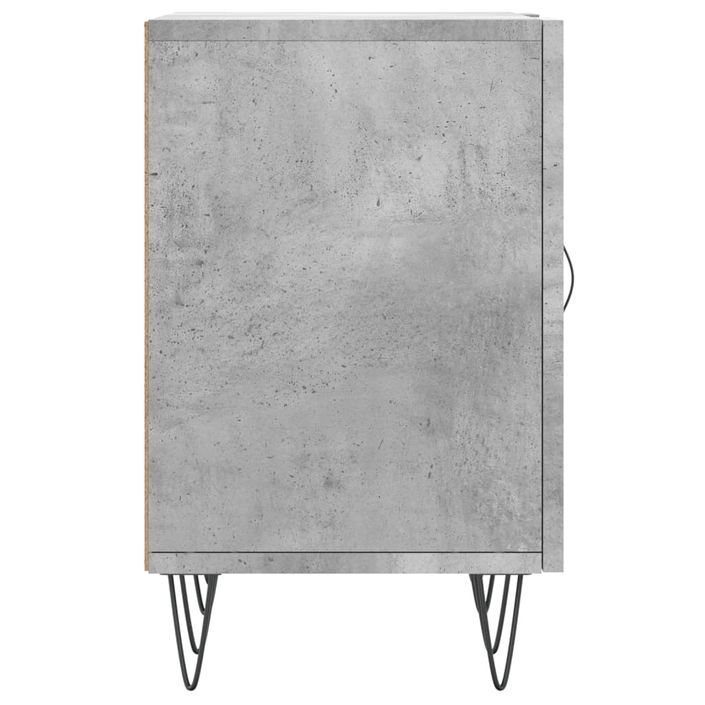 Meuble TV gris béton 150x30x50 cm bois d'ingénierie - Photo n°7