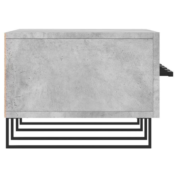 Meuble TV gris béton 150x36x30 cm bois d'ingénierie - Photo n°7