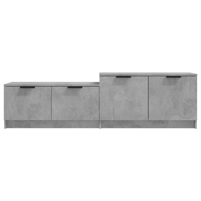 Meuble TV Gris béton 158,5x36x45 cm Bois d'ingénierie - Photo n°5