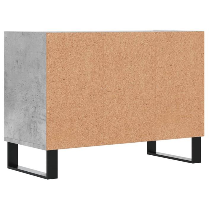 Meuble TV gris béton 69,5x30x50 cm bois d'ingénierie - Photo n°6