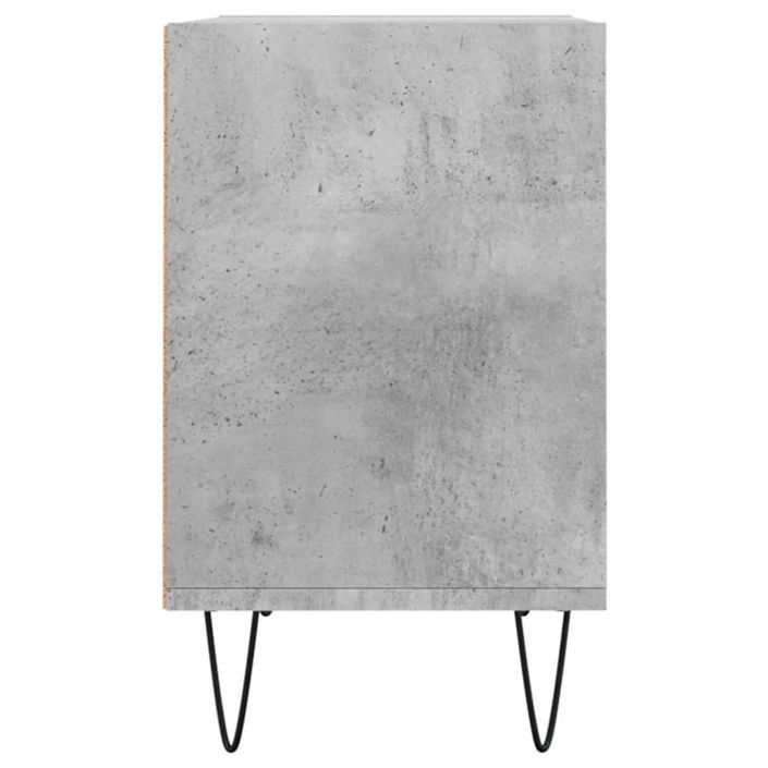 Meuble TV gris béton 69,5x30x50 cm bois d'ingénierie - Photo n°5