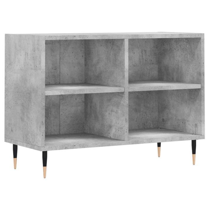 Meuble TV gris béton 69,5x30x50 cm bois d'ingénierie - Photo n°1