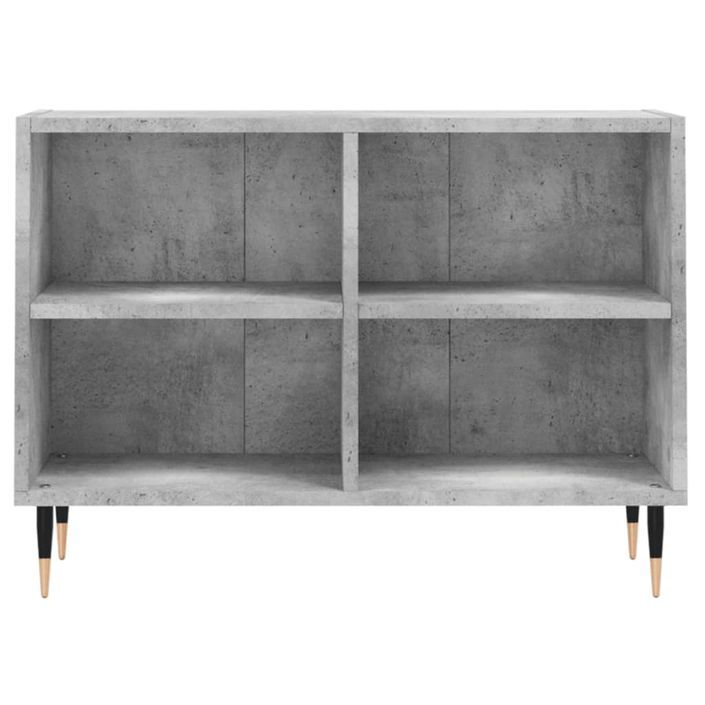 Meuble TV gris béton 69,5x30x50 cm bois d'ingénierie - Photo n°4