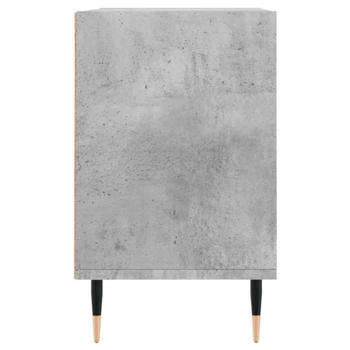 Meuble TV gris béton 69,5x30x50 cm bois d'ingénierie - Photo n°5