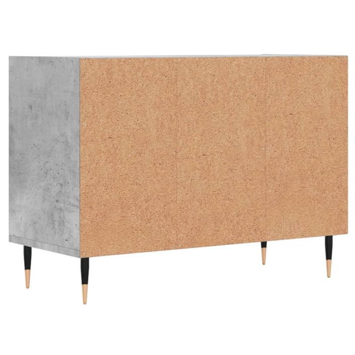 Meuble TV gris béton 69,5x30x50 cm bois d'ingénierie - Photo n°6