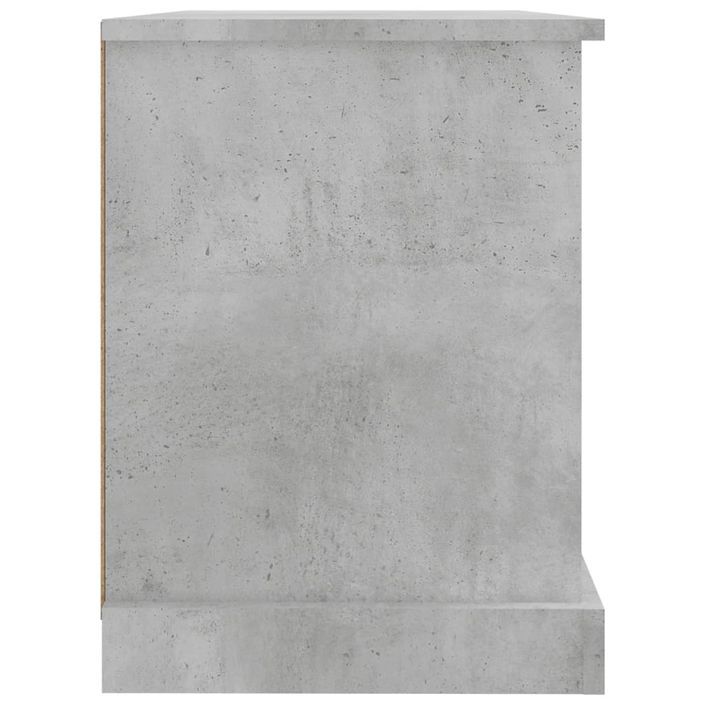 Meuble TV gris béton 73x35,5x47,5 cm bois d'ingénierie - Photo n°8