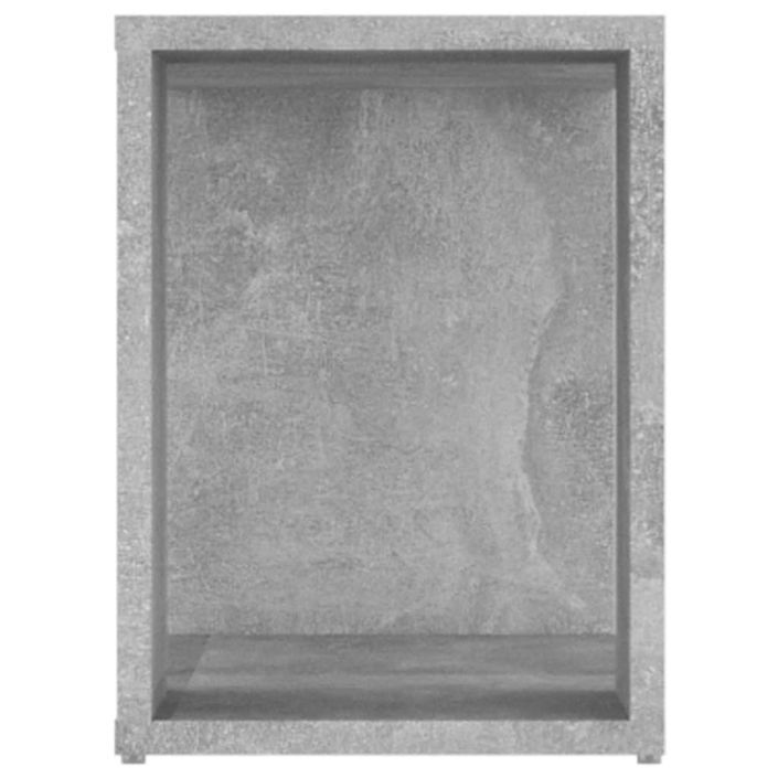 Meuble TV Gris béton 80x24x32 cm - Photo n°6