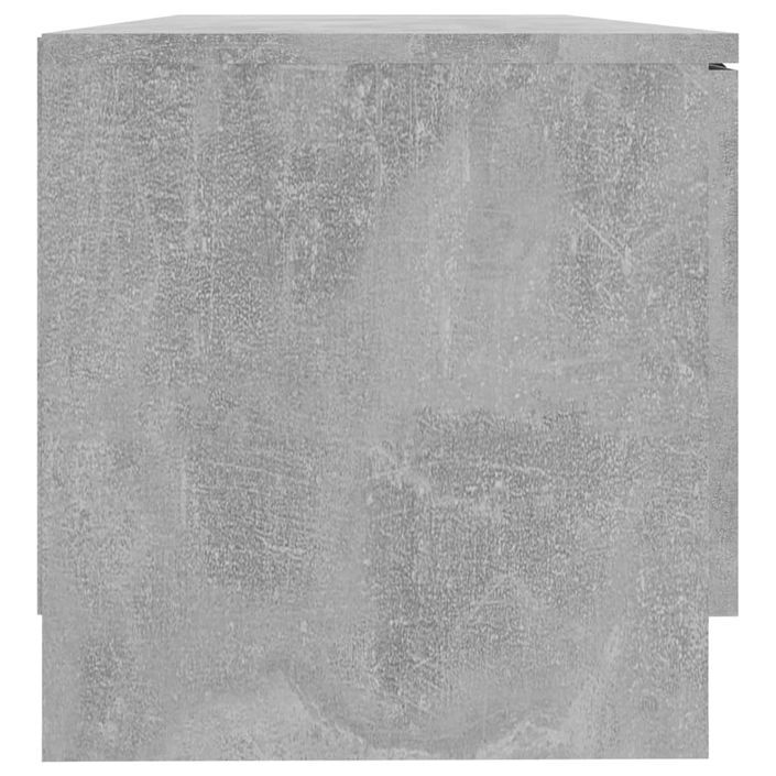 Meuble TV Gris béton 80x35x36,5 cm Bois d'ingénierie - Photo n°7