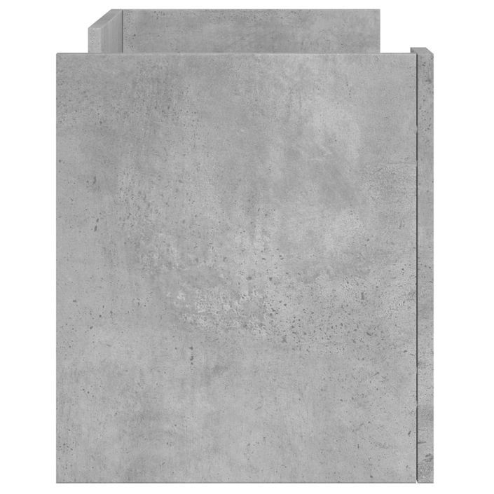 Meuble TV gris béton 80x35x40 cm bois d'ingénierie - Photo n°5