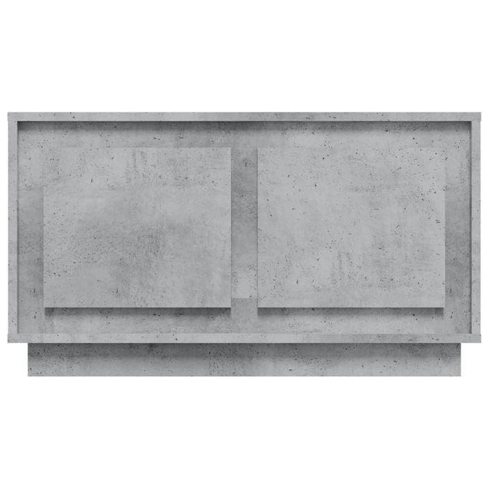 Meuble TV gris béton 80x35x45 cm bois d'ingénierie - Photo n°6