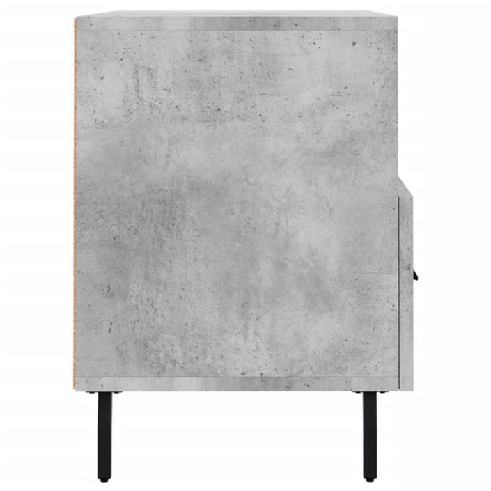 Meuble TV Gris béton 80x36x50 cm Bois d'ingénierie - Photo n°7