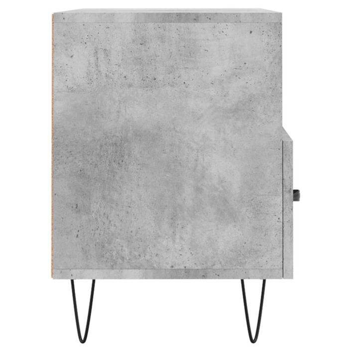 Meuble TV Gris béton 80x36x50 cm Bois d'ingénierie - Photo n°7