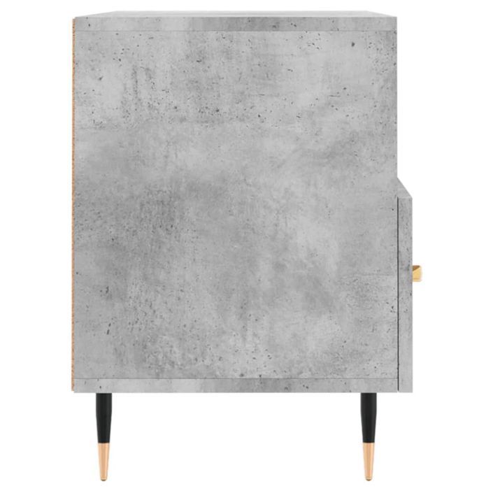 Meuble TV Gris béton 80x36x50 cm Bois d'ingénierie - Photo n°7