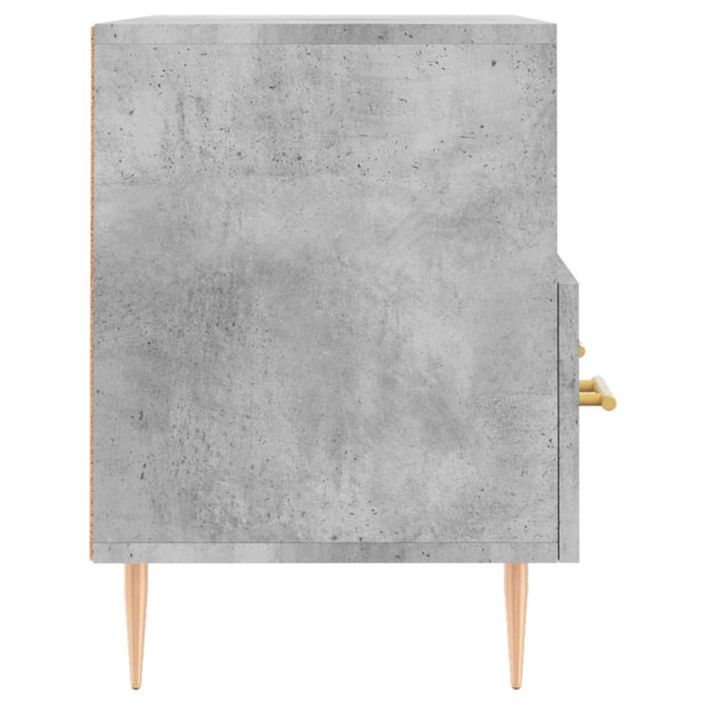 Meuble TV Gris béton 80x36x50 cm Bois d'ingénierie - Photo n°7