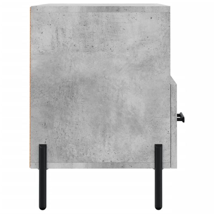 Meuble TV Gris béton 80x36x50 cm Bois d'ingénierie - Photo n°7