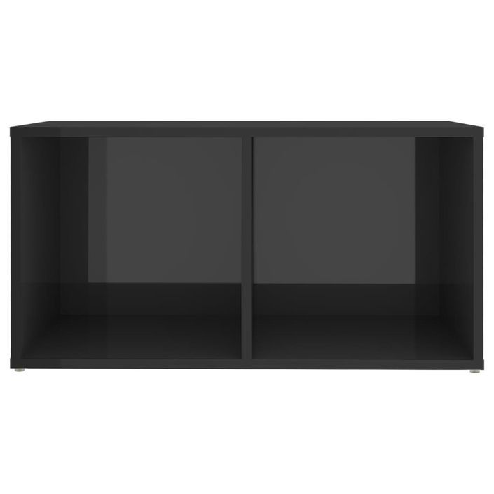 Meuble TV Gris brillant 72x35x36,5 cm - Photo n°5