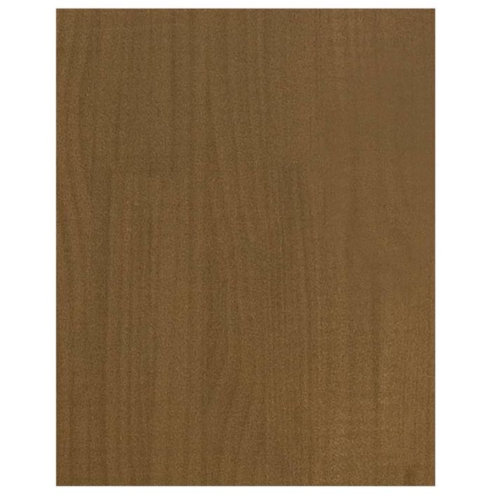 Meuble TV Marron miel 70x33x42 cm Bois de pin massif - Photo n°6