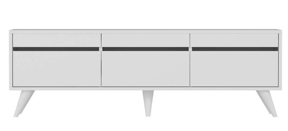 Meuble TV moderne 3 portes battantes Aurema 150 cm - Photo n°1