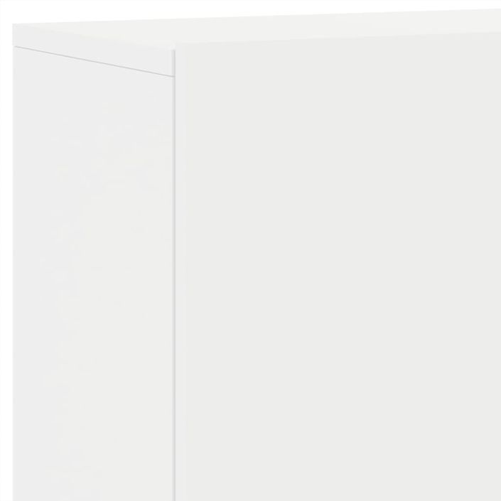 Meuble TV mural blanc 100x30x41 cm - Photo n°9