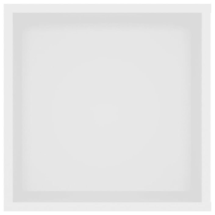 Meuble TV mural Blanc 102x35x35 cm - Photo n°5