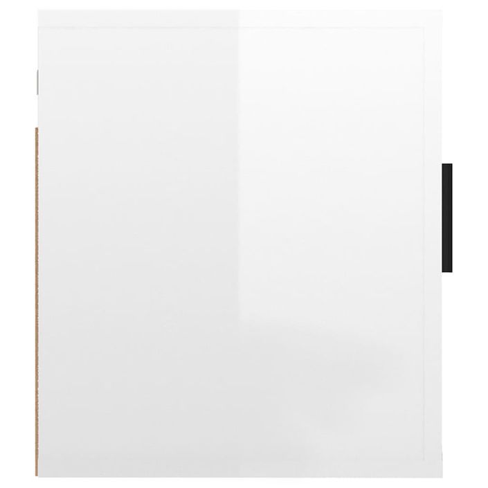 Meuble TV mural Blanc brillant 40x34,5x40 cm - Photo n°6