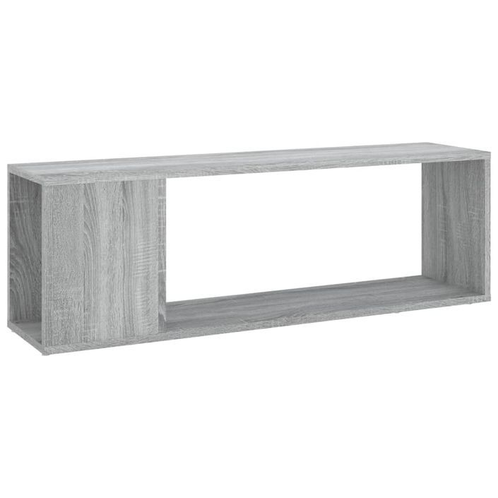 Meuble TV Sonoma gris 100x24x32 cm Bois d'ingénierie - Photo n°2