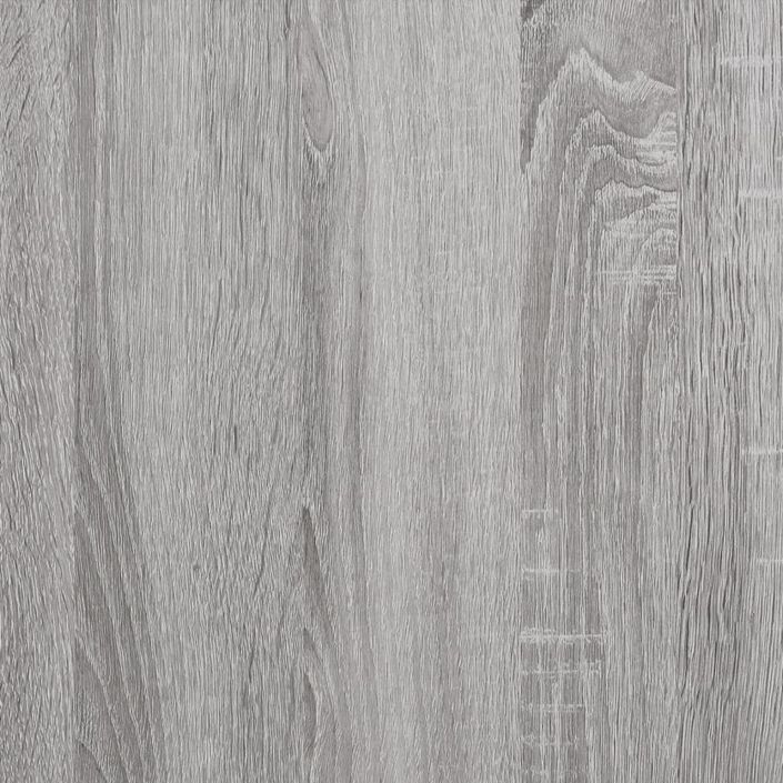 Meuble TV sonoma gris 100x34,5x44,5 cm bois d'ingénierie - Photo n°10