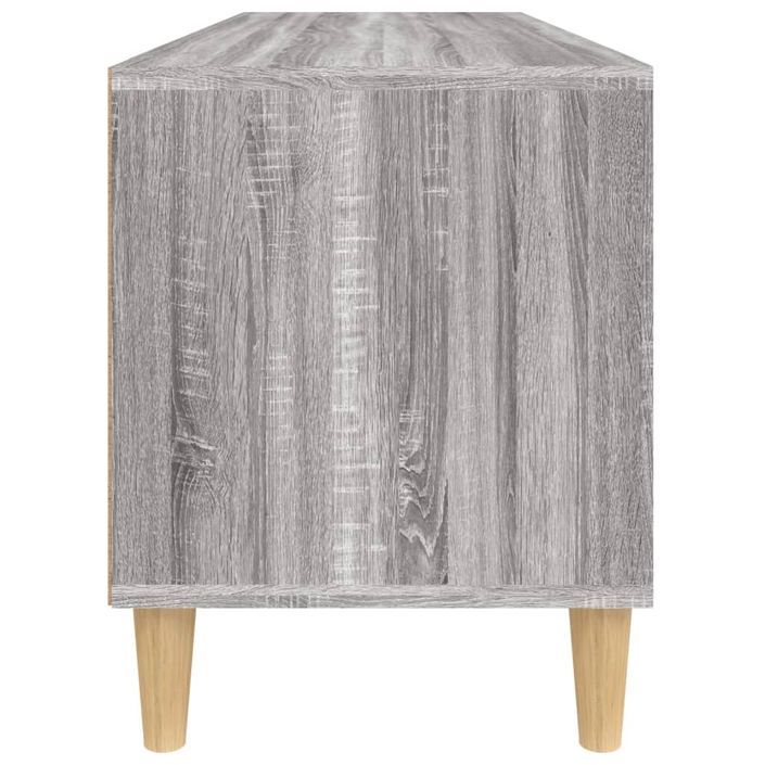 Meuble TV sonoma gris 100x34,5x44,5 cm bois d'ingénierie - Photo n°7