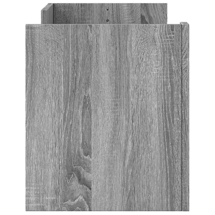 Meuble TV Sonoma gris 100x35x40 cm Bois d'ingénierie - Photo n°5