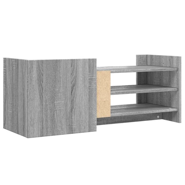 Meuble TV Sonoma gris 100x35x40 cm Bois d'ingénierie - Photo n°6