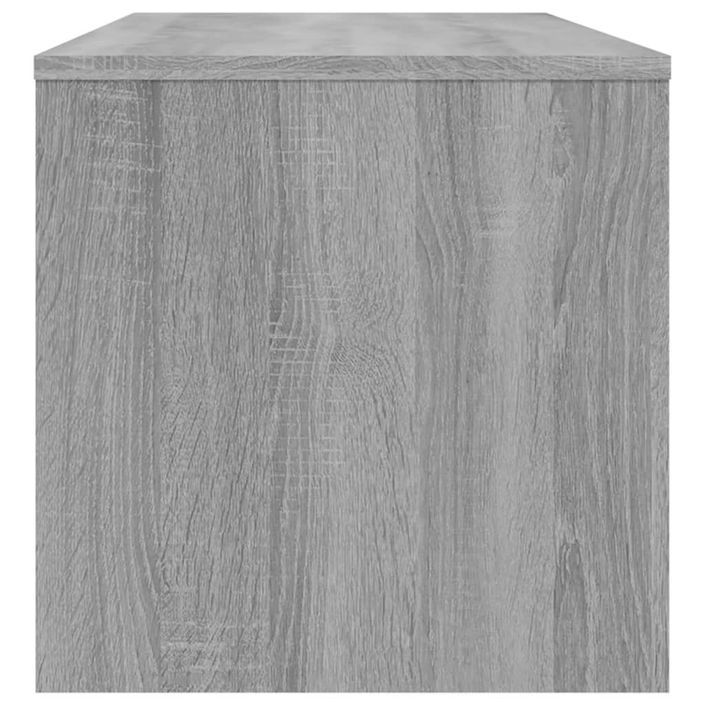 Meuble TV Sonoma gris 100x40x40 cm Bois d'ingénierie - Photo n°5