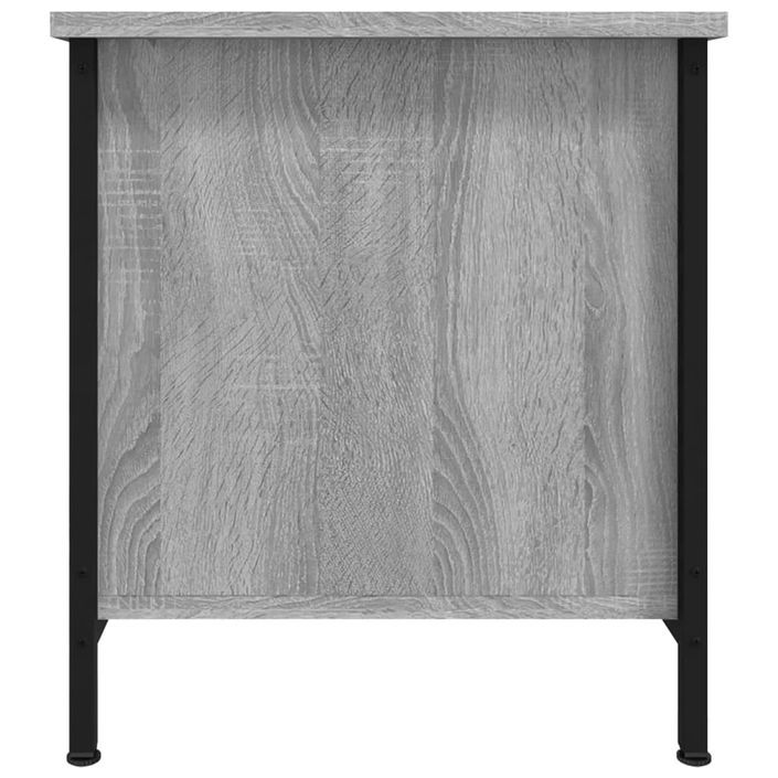 Meuble TV sonoma gris 100x40x45 cm bois d'ingénierie - Photo n°7