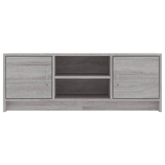 Meuble TV sonoma gris 102x30x37,5 cm bois d'ingénierie - Photo n°5