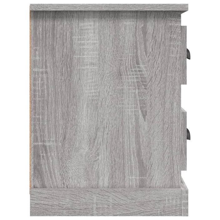 Meuble TV sonoma gris 102x35,5x47,5 cm bois d'ingénierie - Photo n°8