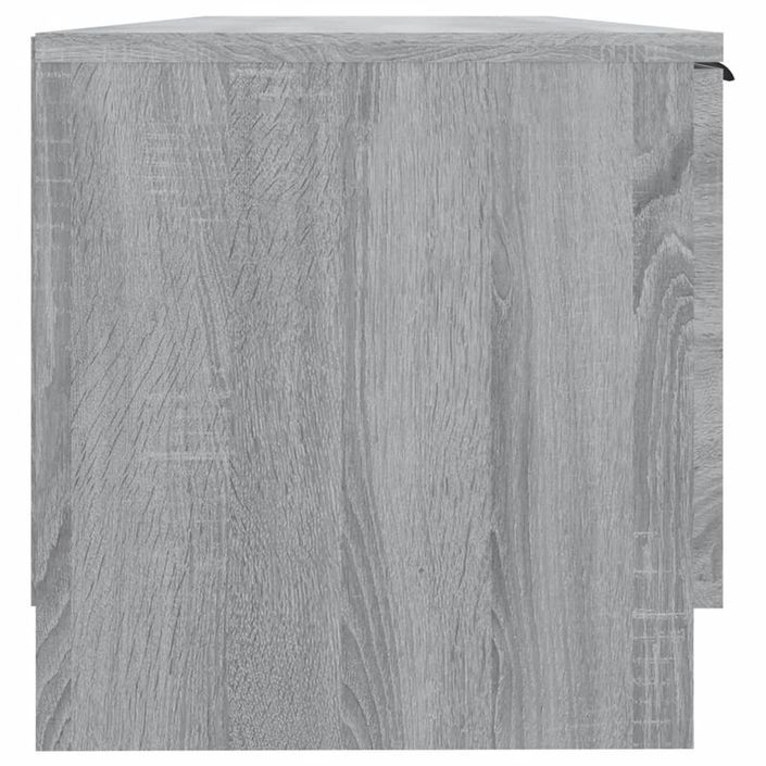 Meuble TV Sonoma gris 102x35x36,5 cm Bois d'ingénierie - Photo n°5