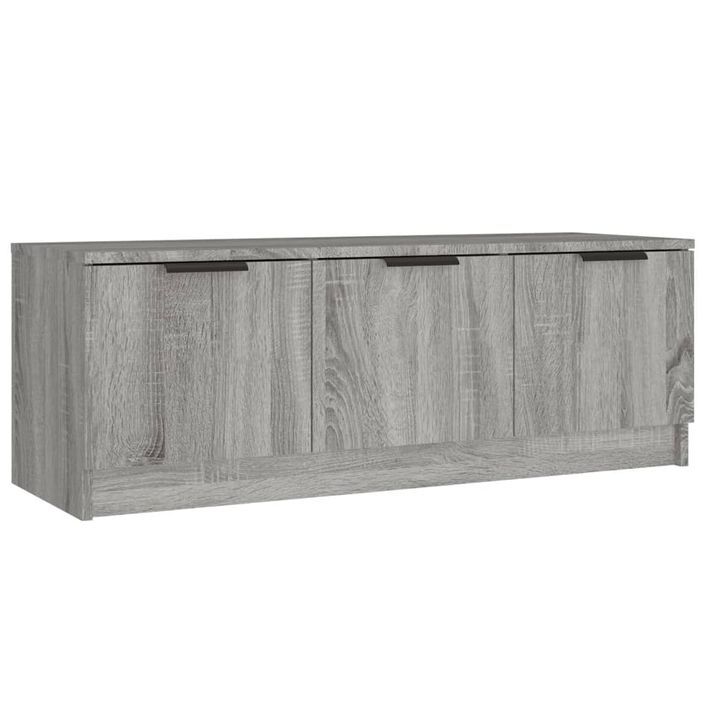 Meuble TV Sonoma gris 102x35x36,5 cm Bois d'ingénierie - Photo n°2