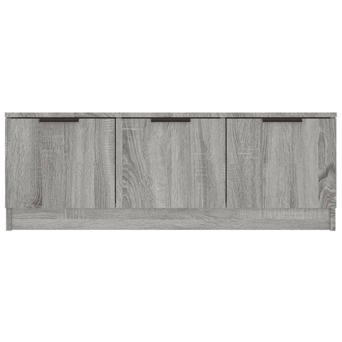 Meuble TV Sonoma gris 102x35x36,5 cm Bois d'ingénierie - Photo n°6