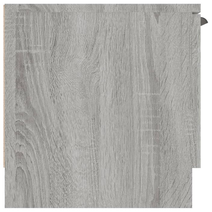 Meuble TV Sonoma gris 102x35x36,5 cm Bois d'ingénierie - Photo n°8