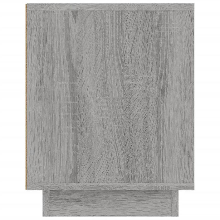 Meuble TV sonoma gris 102x35x45 cm bois d'ingénierie - Photo n°8