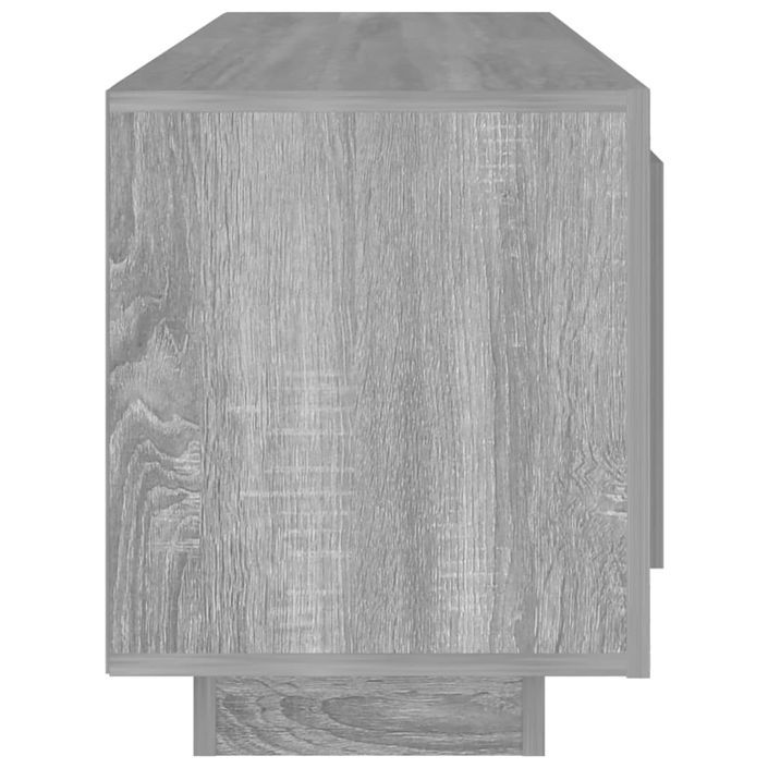 Meuble TV sonoma gris 102x35x45 cm bois d'ingénierie - Photo n°6