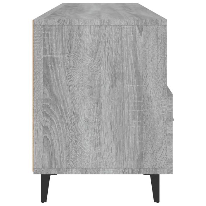 Meuble TV Sonoma gris 102x35x50 cm Bois d'ingénierie - Photo n°7