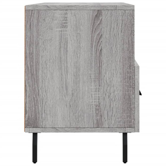 Meuble TV sonoma gris 102x36x50 cm bois d'ingénierie - Photo n°7