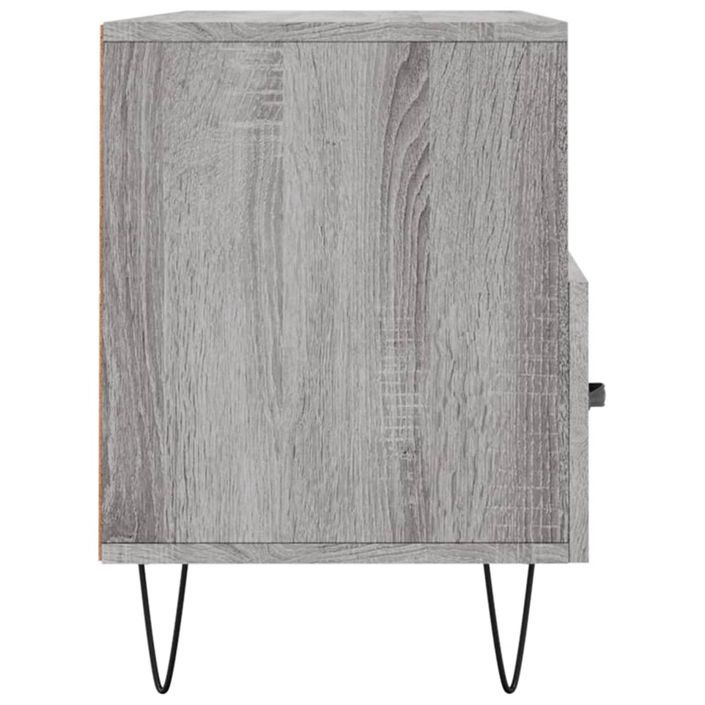 Meuble TV sonoma gris 102x36x50 cm bois d'ingénierie - Photo n°7