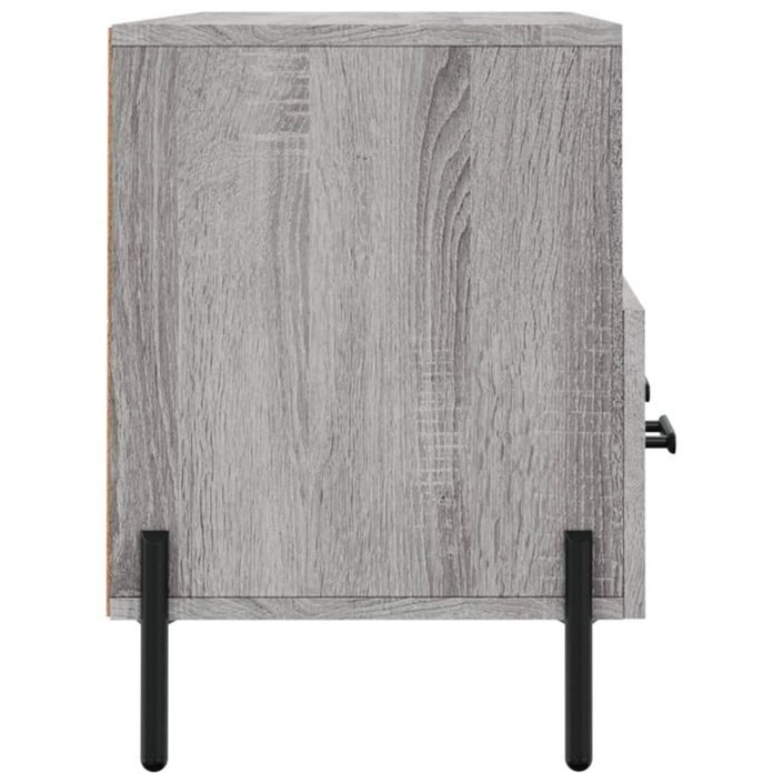 Meuble TV sonoma gris 102x36x50 cm bois d'ingénierie - Photo n°7