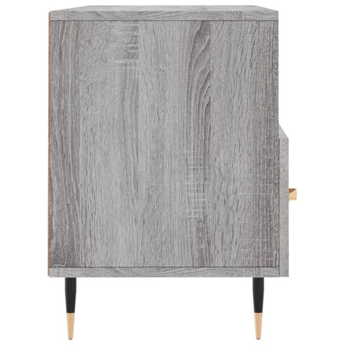 Meuble TV sonoma gris 102x36x50 cm bois d'ingénierie - Photo n°7