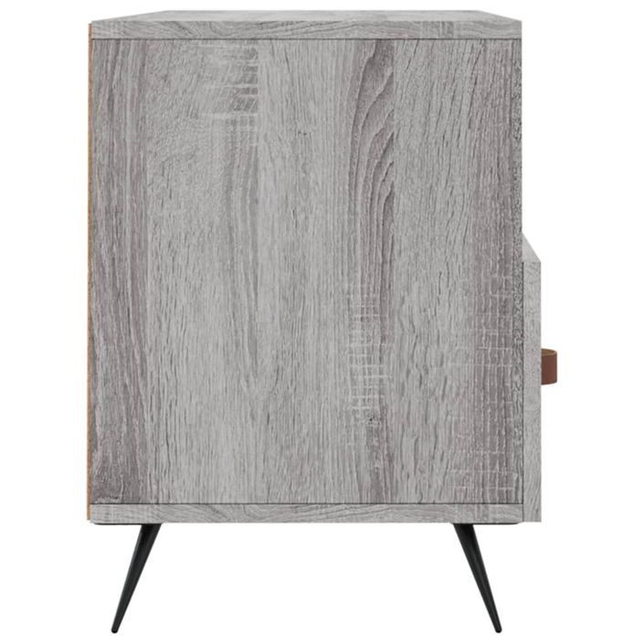 Meuble TV sonoma gris 102x36x50 cm bois d'ingénierie - Photo n°7