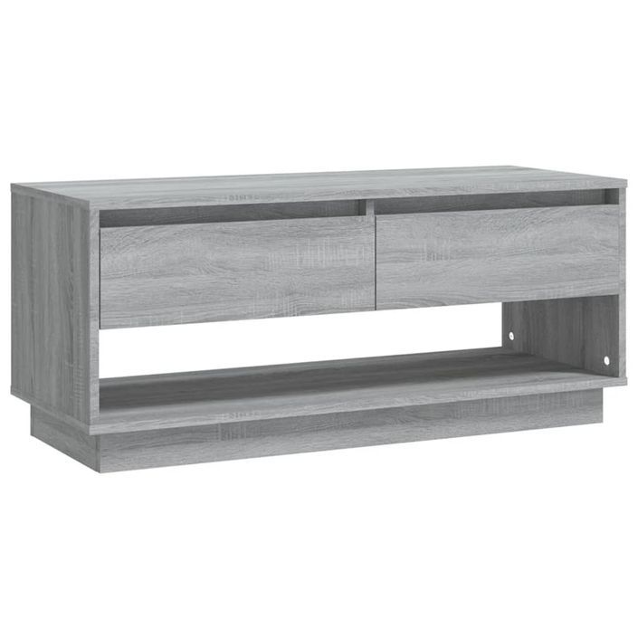 Meuble TV Sonoma gris 102x41x44 cm Bois d'ingénierie - Photo n°2