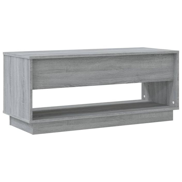 Meuble TV Sonoma gris 102x41x44 cm Bois d'ingénierie - Photo n°7